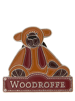 Alice Bear Shop Pin Badge Woodroffe